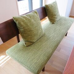 【極美品/総額150万円程度】CondeHouse/カンディハウス ハカマ ダイニング ソリッドテーブル(ちぎり付) W210 ＆アームチェア＆ベンチ 天然木 ダイニングセット 食卓