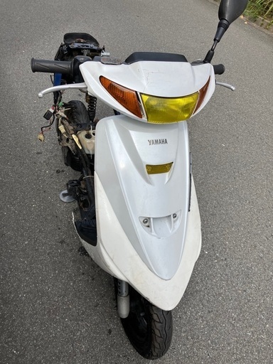 ヤマハ　名車　スーパージョグＺＲ　ジャンク！　登録書類付き　３ＹＫ　６７４５６x x　圧縮１１Ｋ　２スト　ディトナ青 ヤマハ 名車 スーパージョグZR ジャンク！ 登録書類付き 3YK