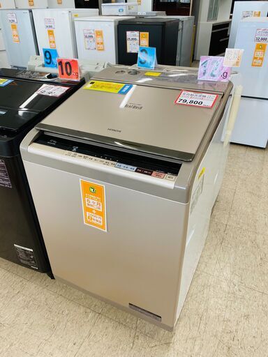 洗濯機探すなら「リサイクルR」❕HITACHI❕12kg❕ ゲート付き軽トラ”無料貸出❕購入後取り置きにも対応 ❕R2328