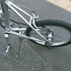中古】TRANSIT シルバー 折りたたみ自転車 整備済み
