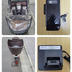 パナソニック ギュットクルームDX 2021年 16ah 電動自転車-アンティーク フランス ノルマンディーレース 縦繋ぎ＆フリル装飾ランナークロス