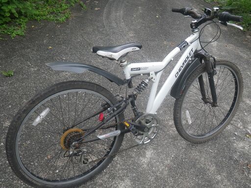 前後タイヤ新品！CHEVROLET】18段変速 26インチマウンテンバイク ホワイト