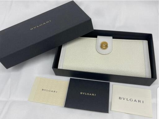 BVLGARI　長財布　ダスティホワイト