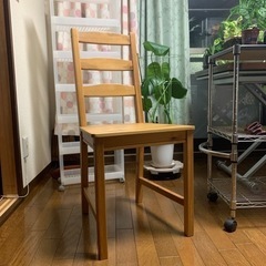 【取引中】IKEA 木製チェア　2脚