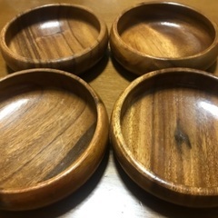 木の【皿】×4個