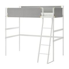 IKEA パイプ　ロフトベット　白