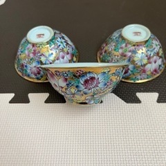 【取引中】お茶碗3個セット（中国製）