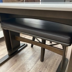 関家具 伸縮式ダイニングテーブルセット ダイニング4点セット 椅子付き 