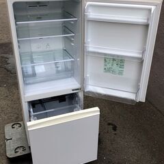 ⑬【税込み】美品アクア 184L 2ドア冷蔵庫 AQR-18G ミルク(ホワイト