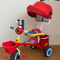 ミッキーマウス　三輪車　ides  スマホ型おもちゃ付き