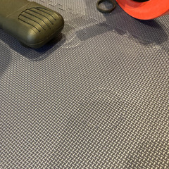 【値下げ】★ラバーダンベル40㎏セット・折りたたみフラットベンチ・器具用マット