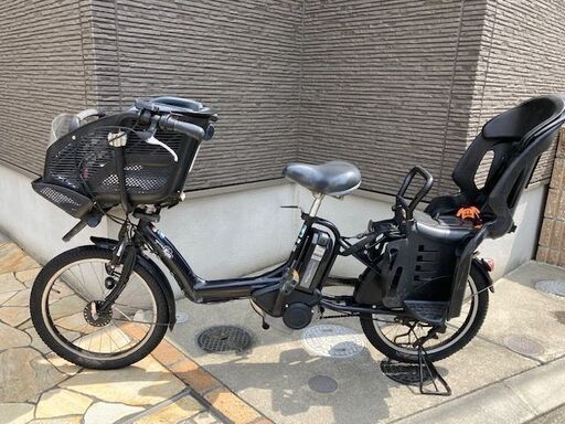 バッテリーほぼ新品！ヤマハ　YAMAHA　パスキスミニ　電動自転車　電動アシスト自転車　中古 子供乗せ　3人乗り　20インチ  911r3