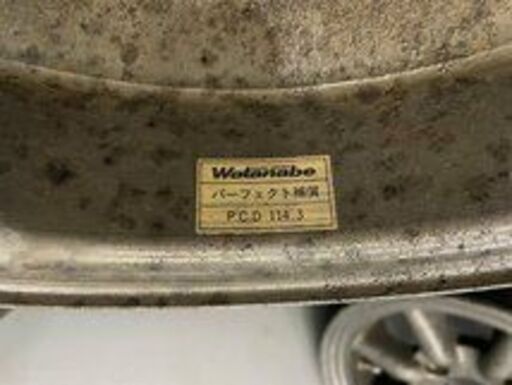 旧車ホイール ワタナベ タイプA 社外ホイール 14インチ 2本 6J4HPCD114