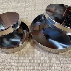 ステンレスシャーレ 大中2個セット