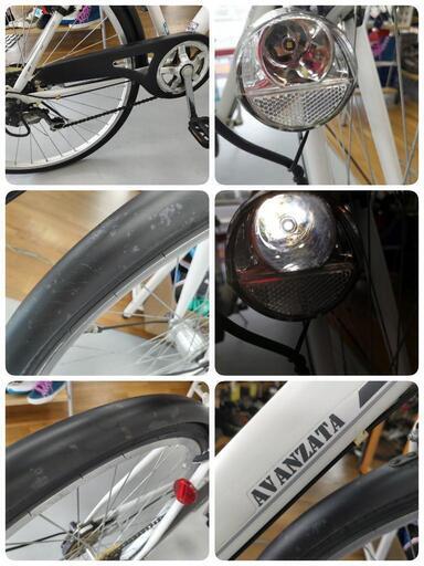 J046  使用感有り！軽快自転車  AVANZATA  6段変速  LEDオート  27インチ