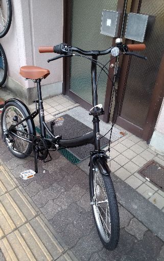 20吋 折り畳み自転車 外装6段/ブラック SOUTHERNPORT 20型折りたたみ