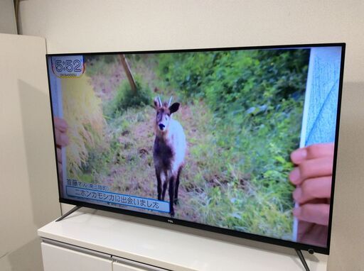 (10/31受渡済)YJT5247【TCL 55インチ液晶テレビ】極美品 2021年製 55T8S 家電 映像機器 テレビ 4K AndroidTV