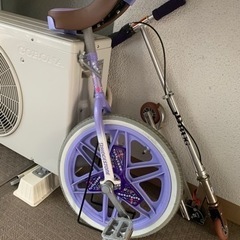 一輪車、キックボード