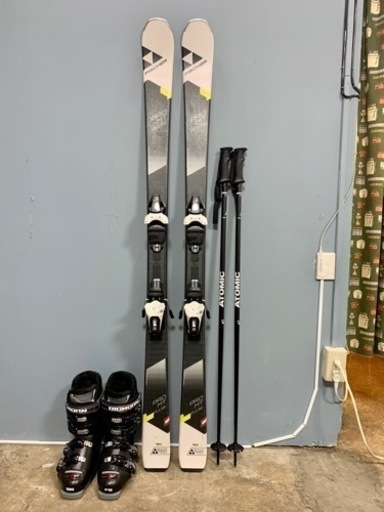 お引取り限定 FISCHER フィッシャー PRO MT PULSE スキー4点セット 板160cm ブーツ26-26.5cm