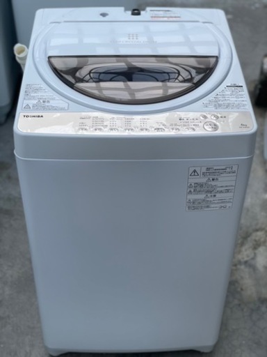 送料・設置込み　洗濯機　6kg TOSHIBA 2020年製