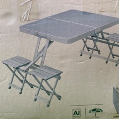 新品、コールマン、アルミピクニックテーブル