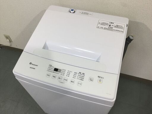 (11/10受渡済)JT5097【IRISOHYAMA/アイリスオーヤマ 6.0㎏洗濯機】美品 2021年製 KAW-YD60A 家電 洗濯 全自動洗濯機 簡易乾燥機能付