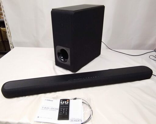 【美品】YAMAHA サウンドバー/ウファ― YAS-CU209/NS-WSW44 電源コード付き ヤマハ ヤマハフロントサラウンドシステム