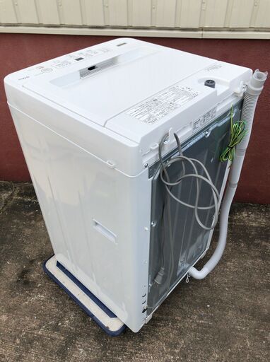 ヤマダセレクト 全自動電気洗濯機 5kg YWM-T50H1 2021年製 J09036