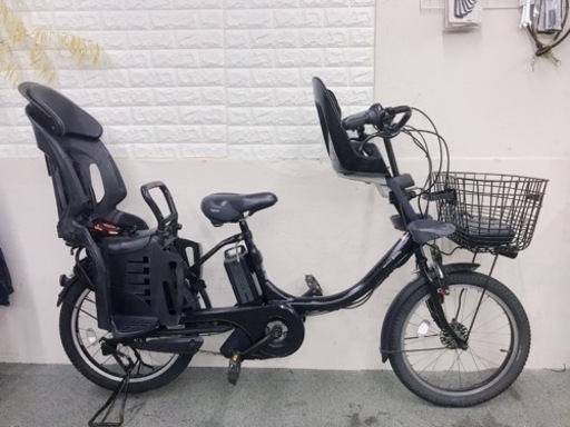 人気なタイプ　カゴ付き3人乗り電動自転車ヤマハパスバビー　お買い得　子供乗せシート付き