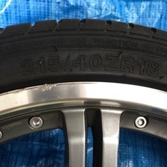 【来週現物確認後受け渡し予定の為、一旦受付を終了します】 アルミ付き夏タイヤ／4本32,000円