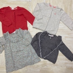 H&M  ZARA カーディガン　秋冬4点セット　女の子　90セ...