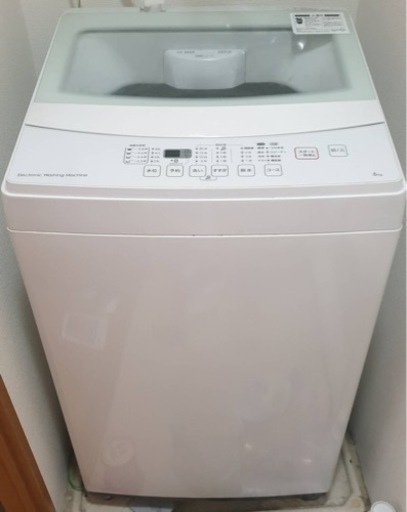 お譲り先、決定しております　室内のみで使ってました　ニトリ洗濯機6キロ