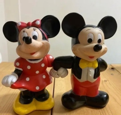 レア　ディズニー　ミッキーマウスとミニーマウス　貯金箱