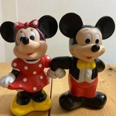 レア　ディズニー　ミッキーマウスとミニーマウス　貯金箱