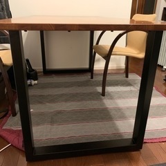 (美品)KANADEMONO ダイニングテーブル　椅子2脚セット