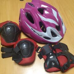 子供用ヘルメット、肘、膝、手の甲パッド