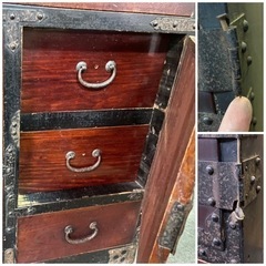 ☆注目?！！☆時代箪笥 和家具 和箪笥 4段 横幅約114cm奥行き