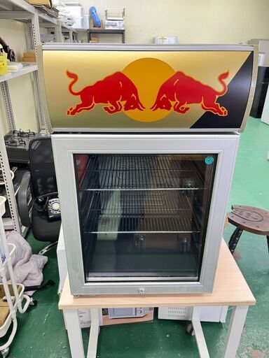 ★現状品★Rd Bull 冷蔵庫 小型 ショーケース CMV50 100V レッドブル ディスプレイ 生活家電