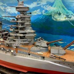 直接引き取り限定！全長233cm！戦艦 ハンドメイド模型♪ケース付き