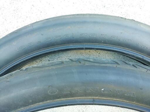 指定場所引き取り限定ファットバイクタイヤ26×3.0！