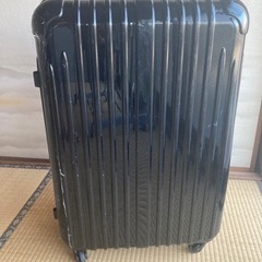 スーツケース（ブラック）軽量ジッパータイプ