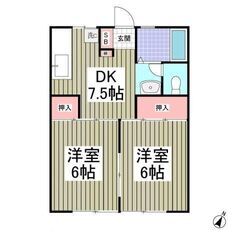 💖初期費用0円対応可能💖東武伊勢崎線「北越谷」駅徒歩17分🌟2ＤＫ🎵管理番号「157984」  - 越谷市