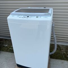 【ネット決済・配送可】アクア　洗濯機　AQW-V8M　2021年...