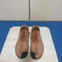 スエード革靴(ベージュ・通気性 良) 26cm