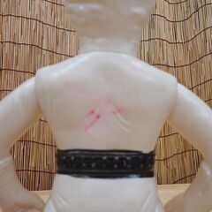 当時物 マスダヤ 月光仮面 ソフビ 全長 約25cm 宣弘社 マント、マフラー欠品 フィギュア 人形 キャラクター 札幌市 豊平区