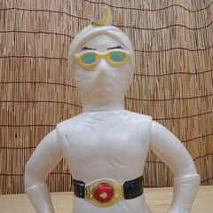 当時物 マスダヤ 月光仮面 ソフビ 全長 約25cm 宣弘社 マント、マフラー欠品 フィギュア 人形 キャラクター 札幌市 豊平区