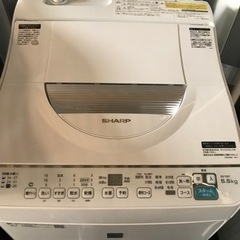 取引場所 南観音 K2209-396 SHARP 5.5kg洗濯機 2020年製 本体凹み