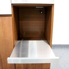 unico/ウニコ STRADA ストラーダ キッチンカウンター オープン W900 ステンレス天板 北欧 レンジ台 中古 店頭引取歓迎 R6479)