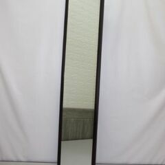 【ネット決済・配送可】stp-1525　壁掛けミラー　ダークブラ...