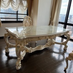 イタリア製シリック　豪華ダイニングテーブル　10月中旬まで